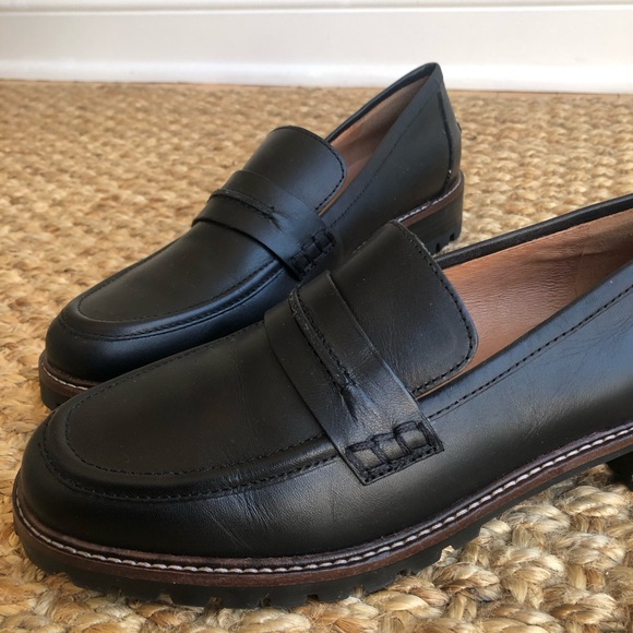 Madewell The Corinne Lug Sole Loafer. Leather. Size 8.5 - Picture 3 of 12
